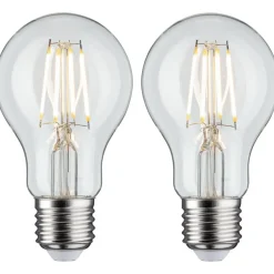 LED-filamenttilamppu Paulmann Pear, E27, 470lm, 5W, 2700K, kirkas, 2kpl