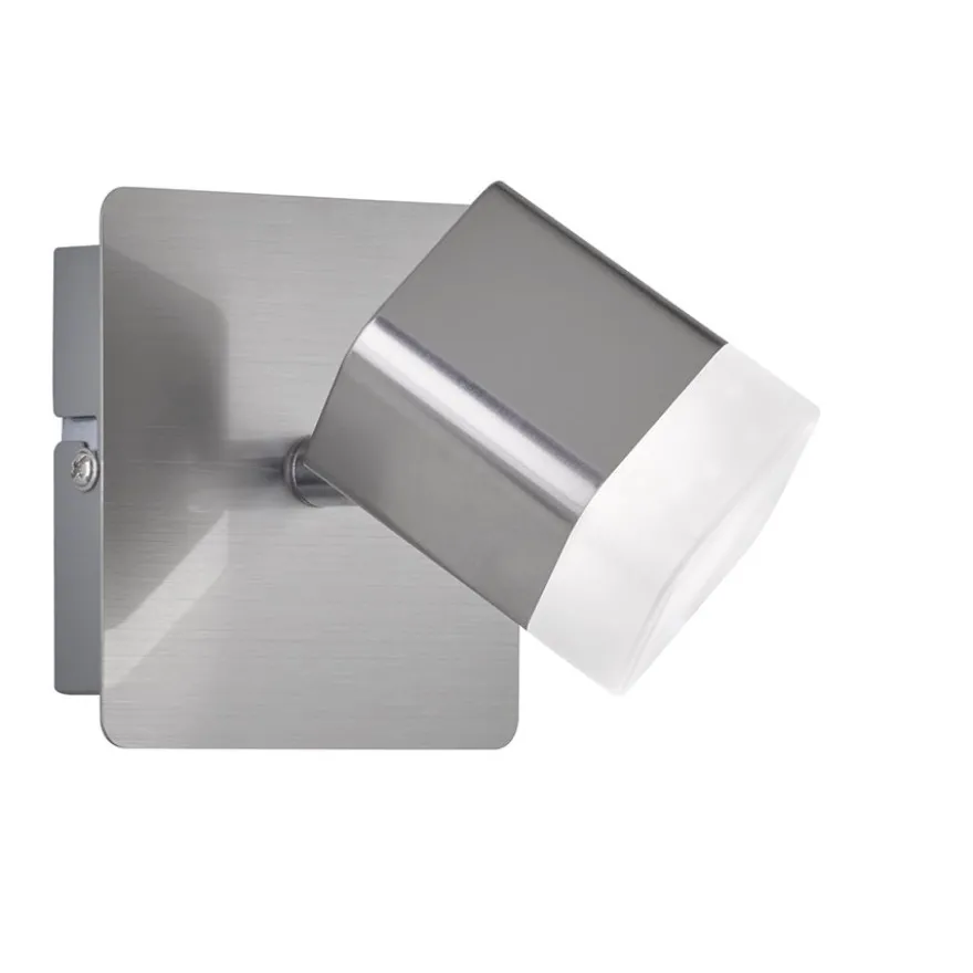 LED-kattospotti Trio Roubaix 115x100x100 mm harjattu teräs