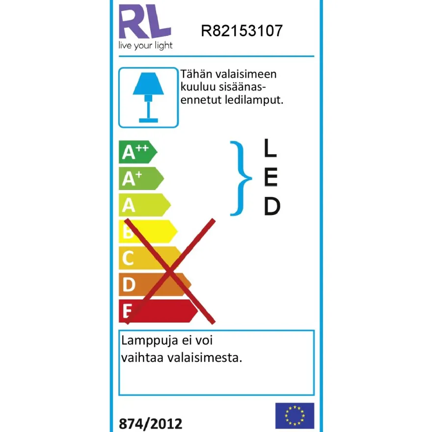 LED-kattospotti Trio Roubaix 145x480x90 mm harjattu teräs