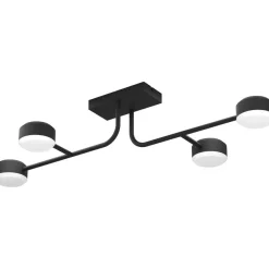 LED-Kattovalaisin Eglo Clavellina, 4-osainen, 89x46,5cm, musta/valkoinen