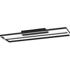 LED-Kattovalaisin Eglo connect.z Calagrano-z, 21W, 64x22x5cm, RGBW, musta/valkoinen