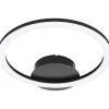 LED-Kattovalaisin Eglo connect.z Parrapos-z, 12W, 34x30x4,5cm, musta/valkoinen