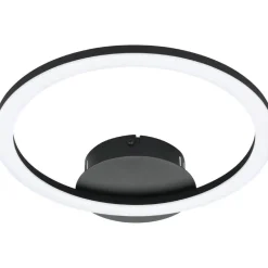 LED-Kattovalaisin Eglo connect.z Parrapos-z, 12W, 34x30x4,5cm, musta/valkoinen