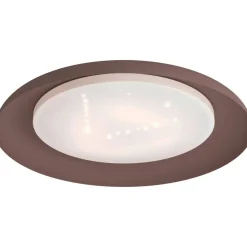 LED-Kattovalaisin Eglo Penjamo, 6,5x46,5cm, ruskea/valkoinen