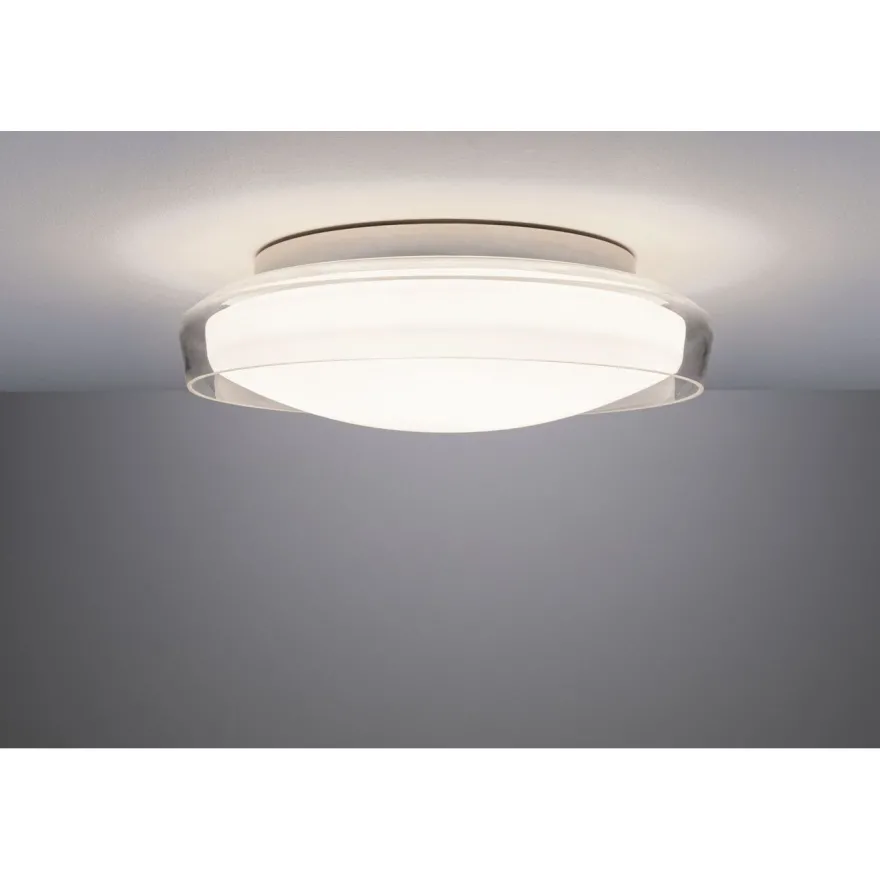 LED-kattovalaisin Paulmann Luena, 35cm, IP44, 3000K, kromi