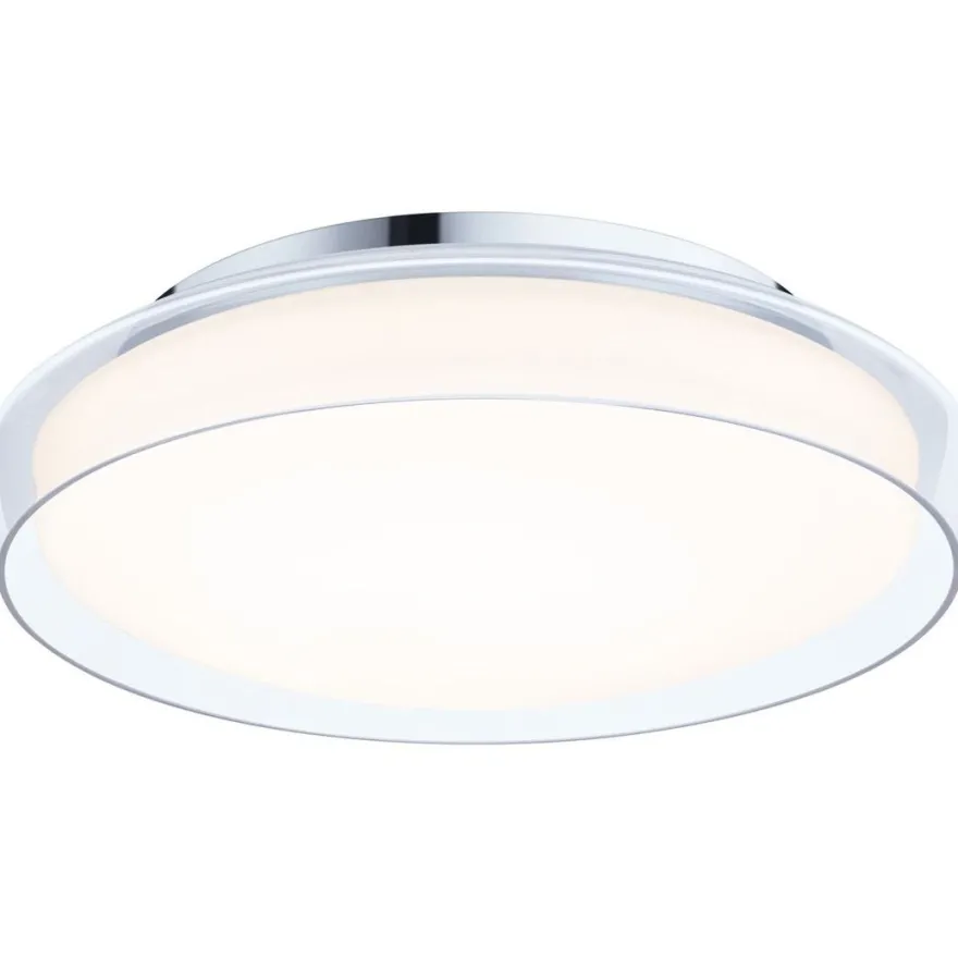 LED-kattovalaisin Paulmann Luena, 35cm, IP44, 3000K, kromi