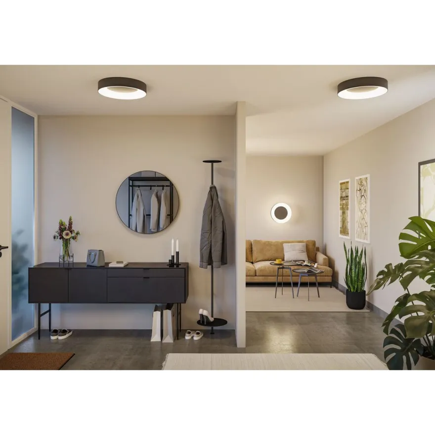 LED-kattovalaisin Paulmann Smart Home Zigbee 3.0 Casca, Ø40cm, IP44, RGBW+, 1750lm, 230V, 20W, himmennettävä