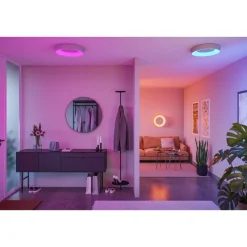LED-kattovalaisin Paulmann Smart Home Zigbee 3.0 Casca, Ø40cm, IP44, RGBW+, 1750lm, 230V, 20W, himmennettävä