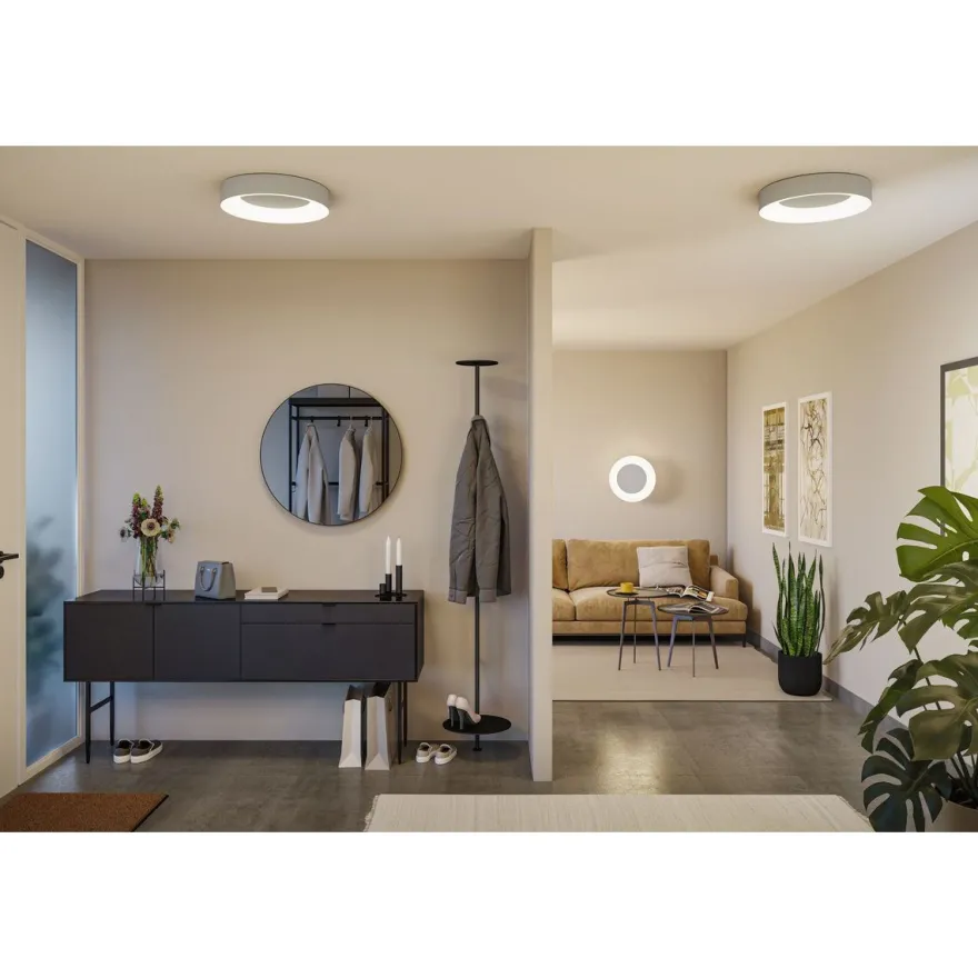 LED-kattovalaisin Paulmann Smart Home Zigbee 3.0 Casca, Ø40cm, IP44, RGBW+, 1750lm, 230V, 20W, himmennettävä