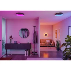 LED-kattovalaisin Paulmann Smart Home Zigbee 3.0 Casca, Ø40cm, IP44, RGBW+, 1750lm, 230V, 20W, himmennettävä