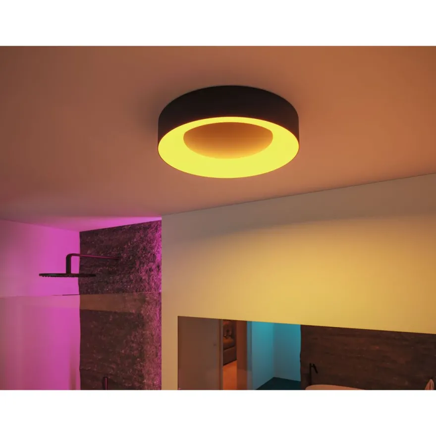 LED-kattovalaisin Paulmann Smart Home Zigbee 3.0 Casca, Ø40cm, IP44, RGBW+, 1750lm, 230V, 20W, himmennettävä