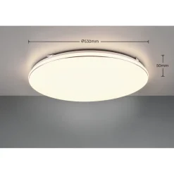 LED-kattovalaisin Trio Blanca, 53cm, valkoinen, eri vaihtoehtoja