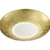 LED-kattovalaisin Trio Chiros, Ø 320x60 mm, kulta