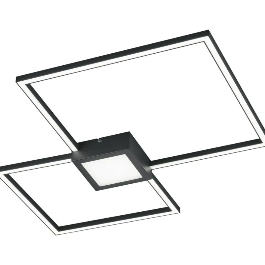 LED-kattovalaisin Trio Hydra, 65x65cm, antrasiitti