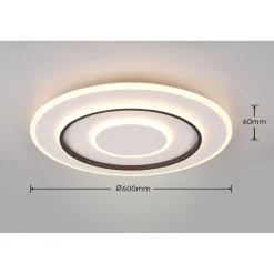 LED-kattovalaisin Trio Jora, 60cm, mattavalkoinen