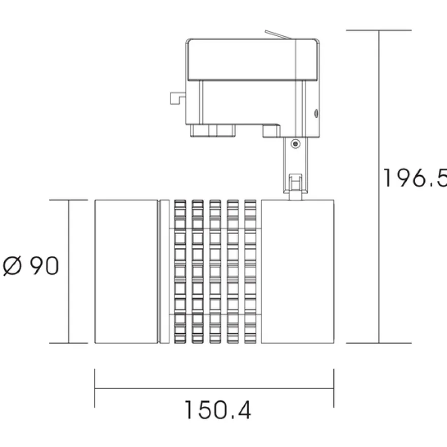 LED kiskovalaisin FTLIGHT, 25W, 2500lm, 4000K, 60°, musta