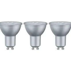 LED-kohdelamppu Paulmann Reflector, GU10, 425lm, 6.5W, 2700K, alumiini, 3kpl