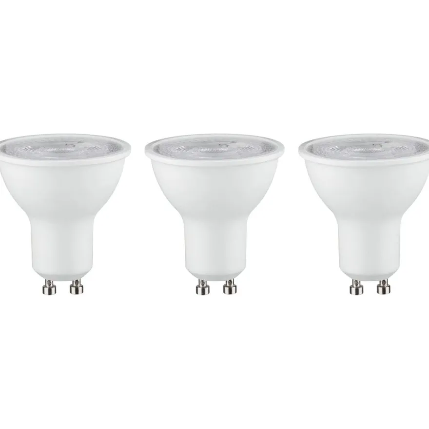LED-kohdelamppu Paulmann Reflector, GU10, 250lm, 3.5W, 4000K, mattavalkoinen, 3kpl