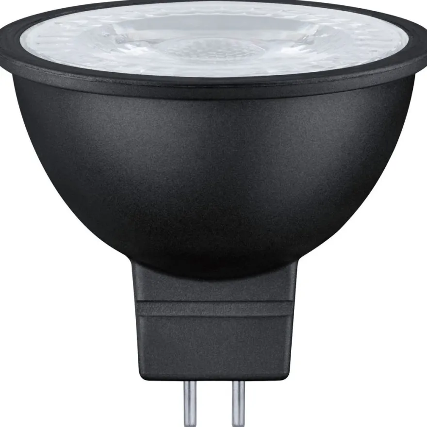 LED-kohdelamppu Paulmann 12V, GU5.3, 445lm, 6W, 3000K, himmennettävä, mattamusta