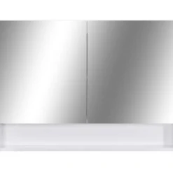 Led kylpyhuoneen peilikaappi valkoinen 80x15x60 cm mdf