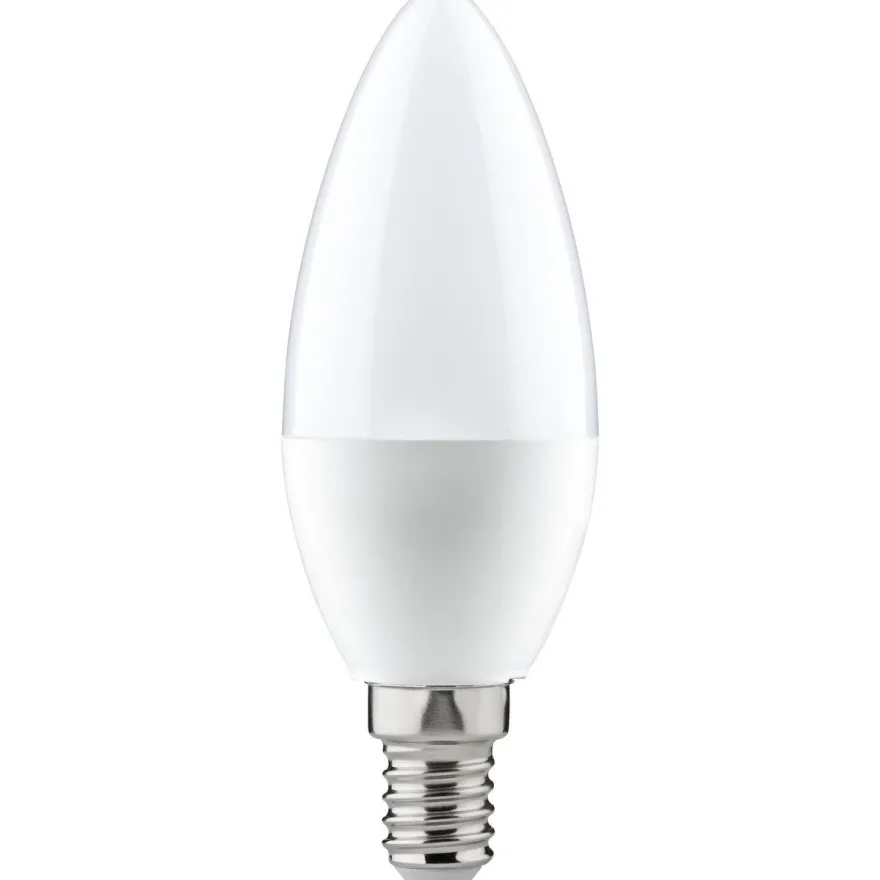 LED-kynttilälamppu Paulmann Candle, E14, 470lm, 5.5W, 2700K, opaali, 3kpl