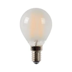 LED-lamppu Lucide filamentti E14, Ø4.5cm, himmennettävä, 4W, 2700K, maitolasi