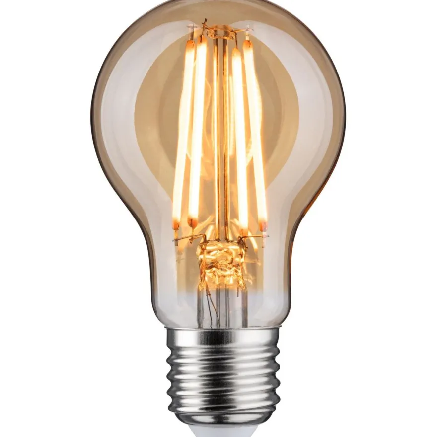 LED-lamppu Paulmann 1879 Filament Pear E27 470lm 6W 1800K 3-Step-Dim himmennettävä kulta