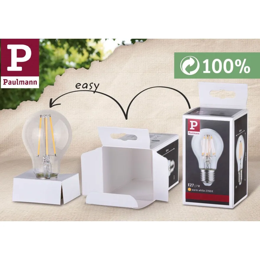 LED-lamppu Paulmann 1879 Filament Pear E27 470lm 6W 1800K 3-Step-Dim himmennettävä kulta