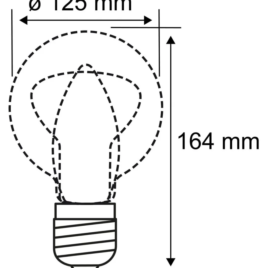 LED-lamppu Paulmann Inner Glow Edition Globe Arc, E27, 80lm, 3.5W, 1800K, savulasi