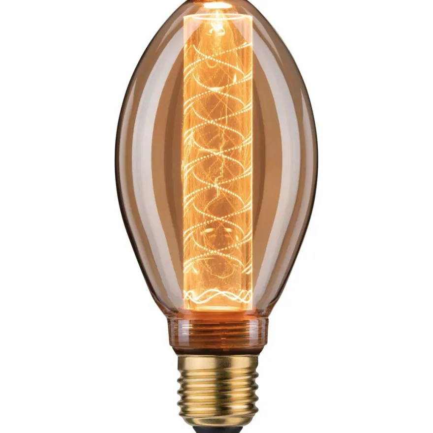 LED-lamppu Paulmann Inner Glow Edition Pear Corn Spiral, E27, 120lm, 3.6W, 1800K, himmennettävä, kulta