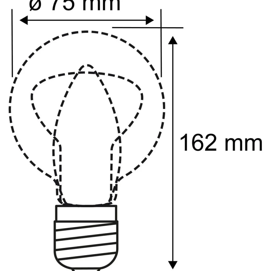LED-lamppu Paulmann Inner Glow Edition Pear Corn Spiral, E27, 120lm, 3.6W, 1800K, himmennettävä, kulta