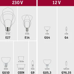LED-lamppu Paulmann Metallic Glow Standard E27 4W 1800K himmennettävä