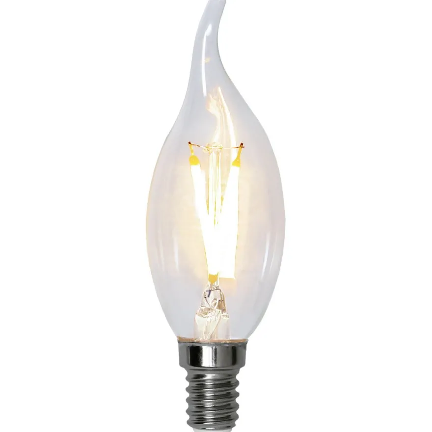LED-lamppu Star Trading Clear Filament 352-27-1, Ø35x115mm, E14, C35, 1.5W, 2700K, 150lm