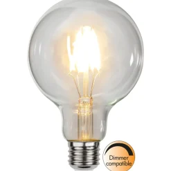 LED-lamppu Star Trading Clear Filament 352-46-2, Ø95x145mm, E27, G95, 4.7W, 2700K, 470lm