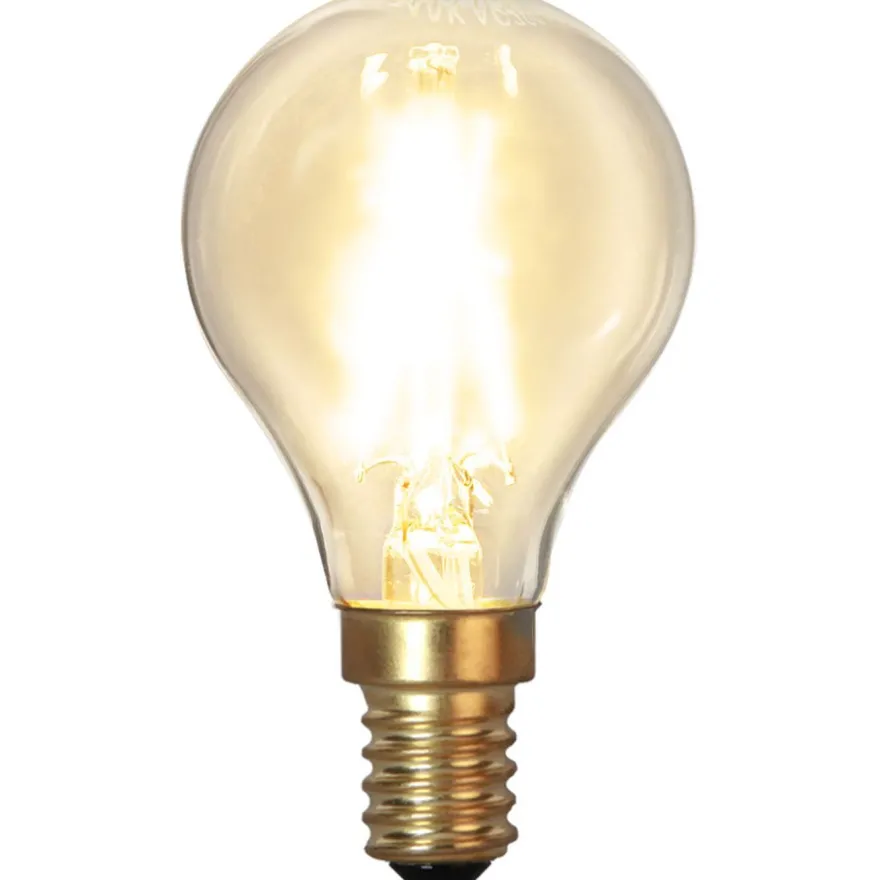 LED-lamppu Star Trading Soft Glow 353-11-1, Ø45x81mm, E14, kirkas, 1.5W, 2100K, 120lm