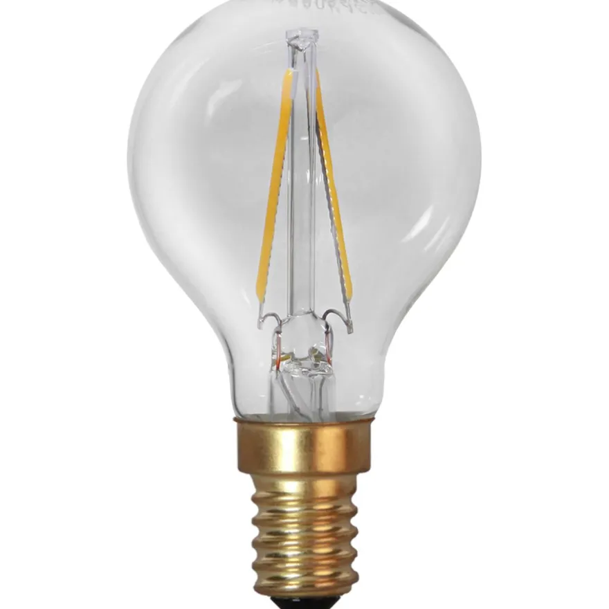 LED-lamppu Star Trading Soft Glow 353-11-1, Ø45x81mm, E14, kirkas, 1.5W, 2100K, 120lm