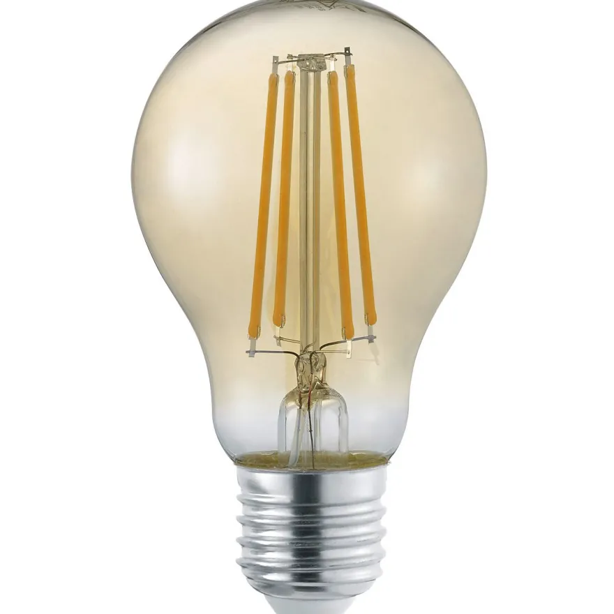 LED-Lamppu Trio E27, filament vakio 8W, 700lm 2700K ruskea switch dimm