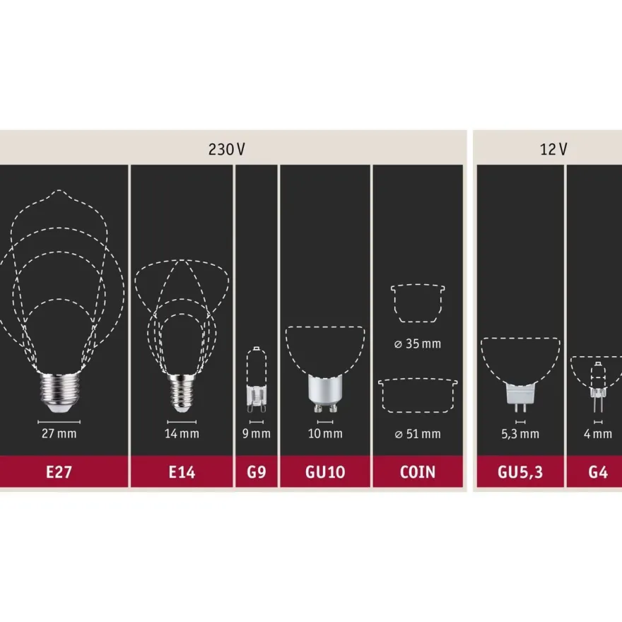 LED-Lamppu vaijerivalaisimeen Paulmann, GU5.3, 6.5W, 2700K, mattakromi