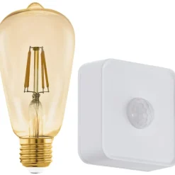 LED-Älylamppu aloituspakkaus Eglo connect.z ZigBee, filamentti, E27, ST64, 500lm, 4.9W, liiketunnistin