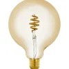 LED-Älylamppu Eglo connect.z, filamentti, E27, G125, 400lm, 4.9W, meripihka