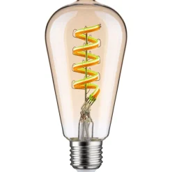 LED-älylamppu Paulmann Smart Home Zigbee 3.0, ST64, E27, 470lm, 6.3W, RGBW+, filamentti, himmennettävä, kulta