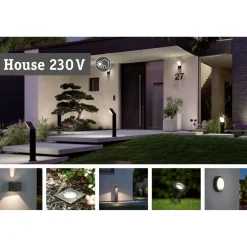 LED-maavalaisin Paulmann Durea, IP67, 27.3cm, 3000K, 80°, rst