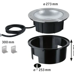 LED-maavalaisin Paulmann Durea, IP67, 27.3cm, 3000K, 80°, rst