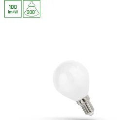 LED-pallolamppu Spectrum E14 1W 230V valkoinen, eri värilämpötiloja