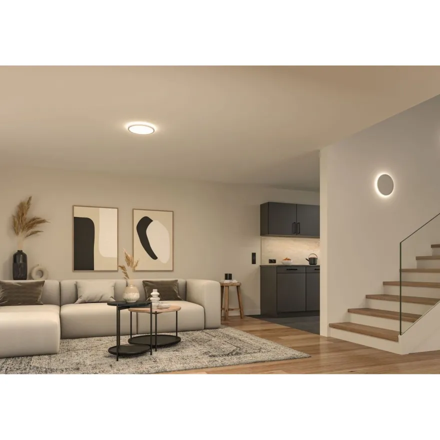 LED-paneeli Paulmann Atria Shine pyöreä 3000K valkoinen, eri kokoja