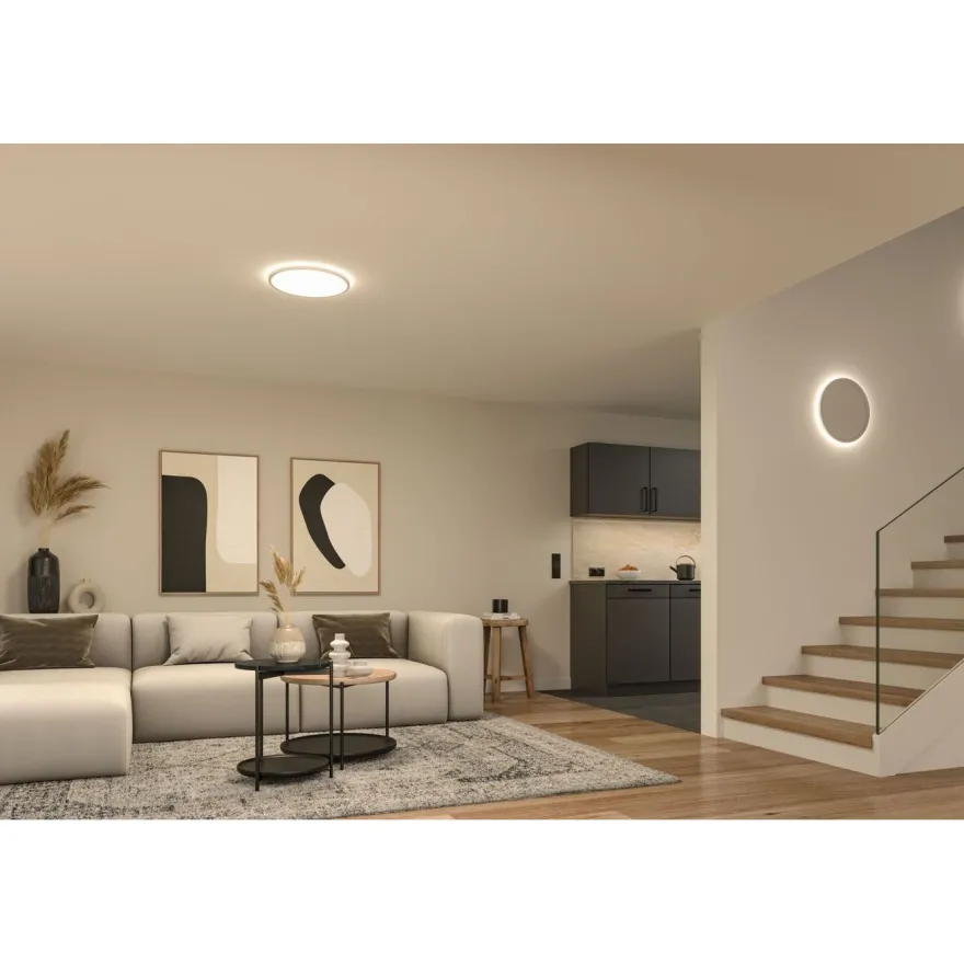 LED-paneeli Paulmann Atria Shine pyöreä 3000K valkoinen, eri kokoja