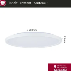 LED-paneeli Paulmann Atria Shine pyöreä 3000K valkoinen, eri kokoja