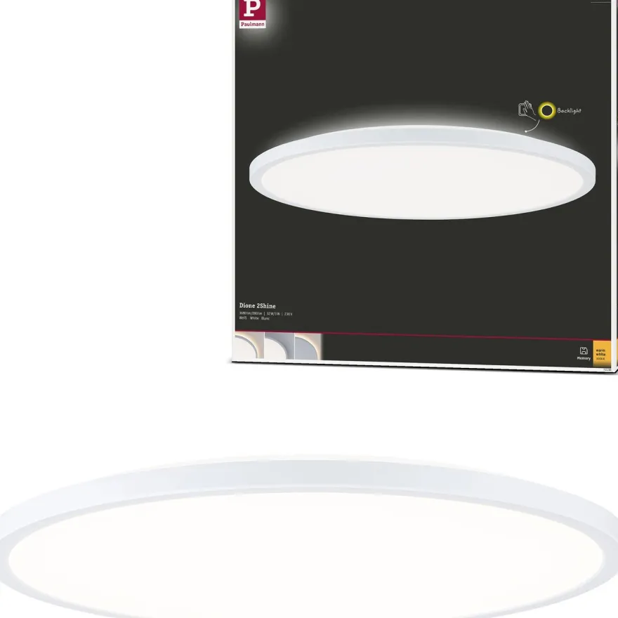 LED-paneeli Paulmann Atria Shine pyöreä 3000K valkoinen, eri kokoja
