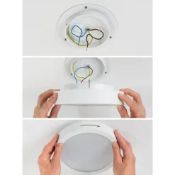 LED-paneeli Paulmann Cosara, IP44, Ø30cm, 15W, 4000K, eri värejä
