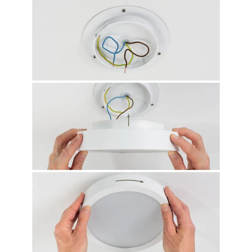LED-paneeli Paulmann Cosara, IP44, Ø30cm, 15W, 4000K, eri värejä